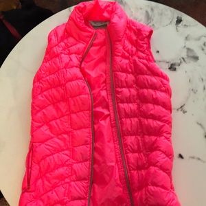 Hot pink Athleta puffer vest